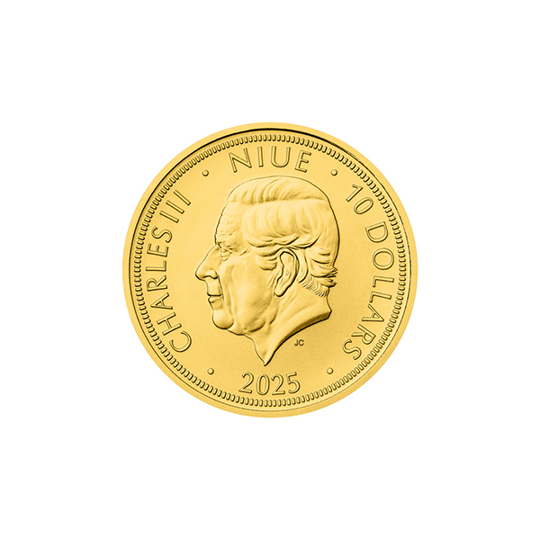 1/4oz Gold Quatrefoil for Luck proof