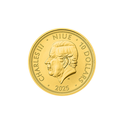1/4oz Gold Quatrefoil for Luck proof