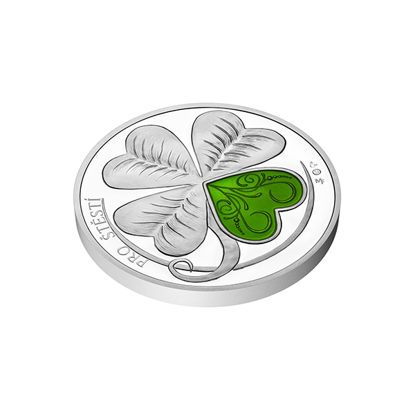 1oz Silver Four-leaf Clover Medal