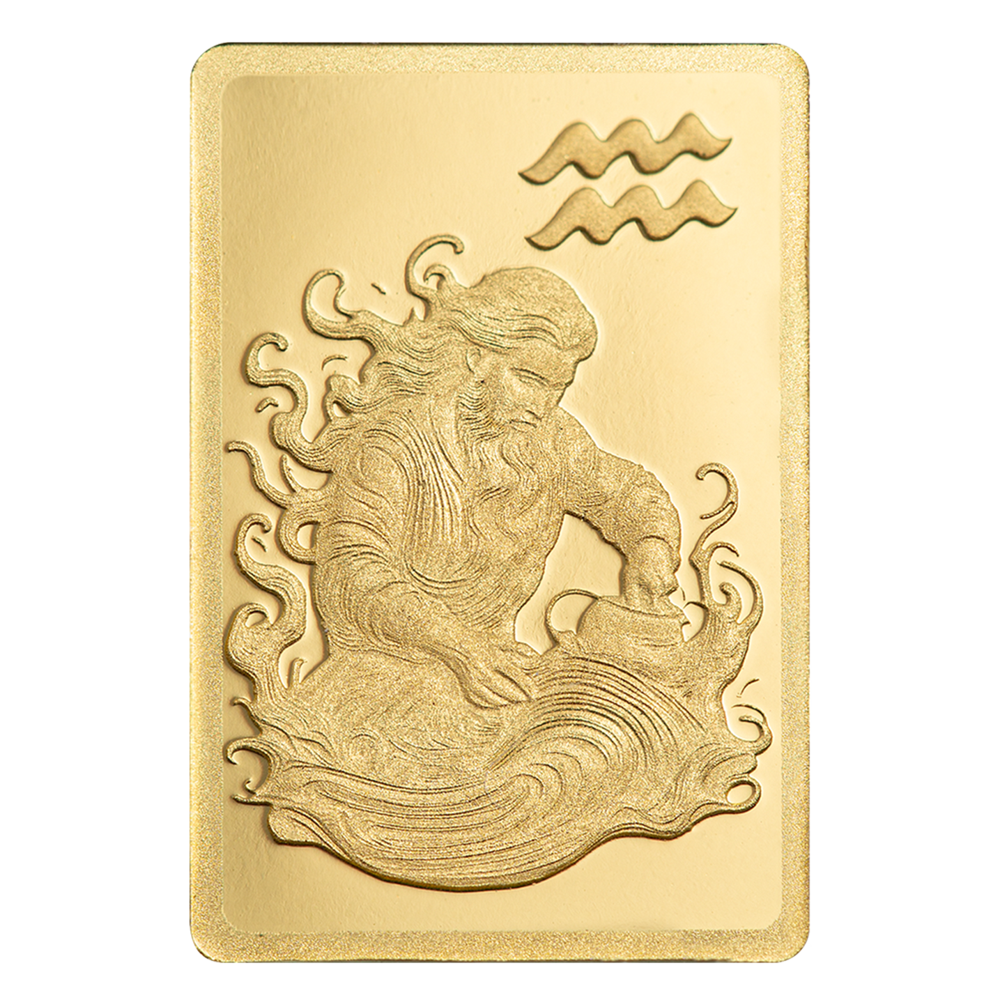 Buy 0.5 g Gold Zodiac Aquarius Bar