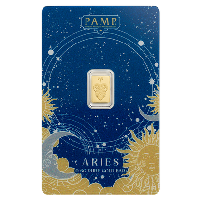 Buy 0.5 g Gold Zodiac Aries Bar