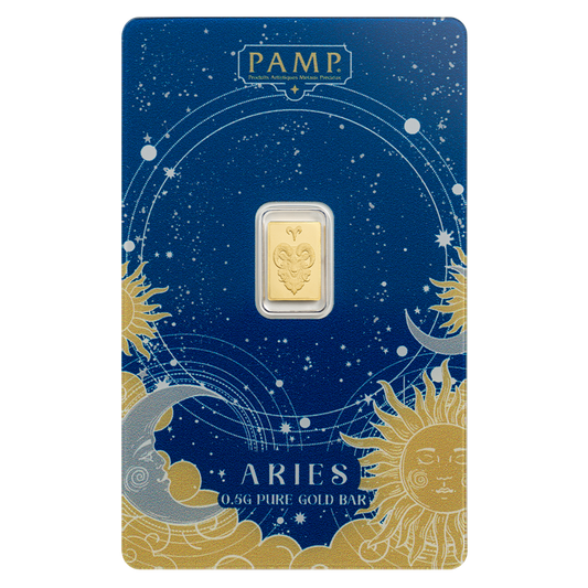 Buy 0.5 g Gold Zodiac Aries Bar