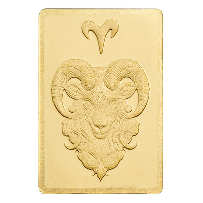 Buy 0.5 g Gold Zodiac Aries Bar