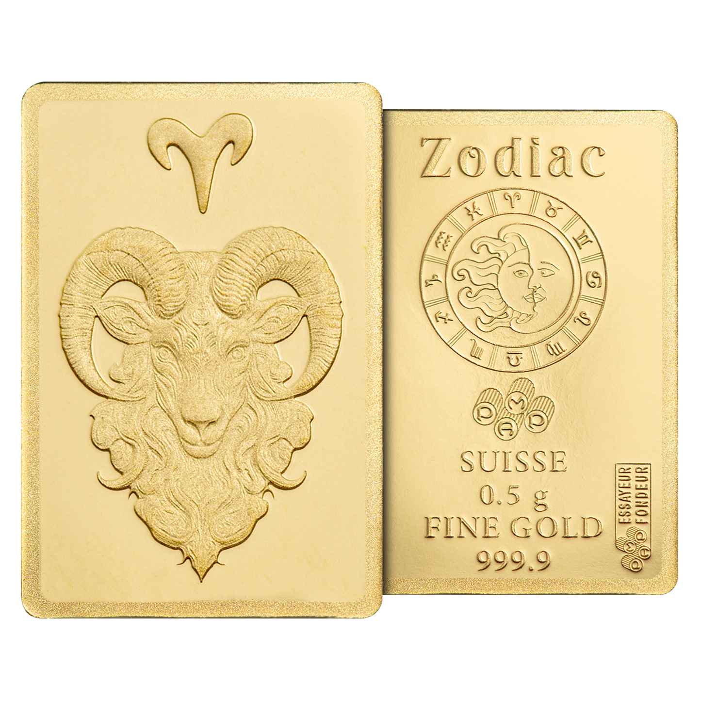 Buy 0.5 g Gold Zodiac Aries Bar