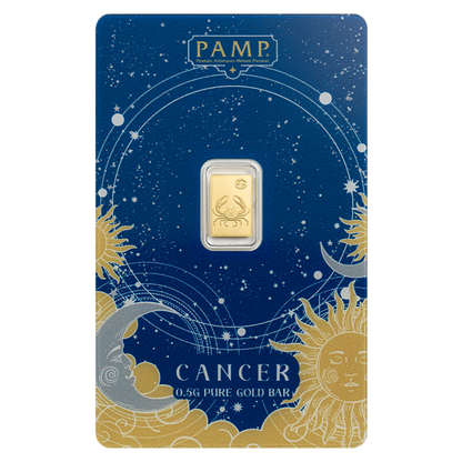 Buy 0.5 g Gold Zodiac Cancer Bar
