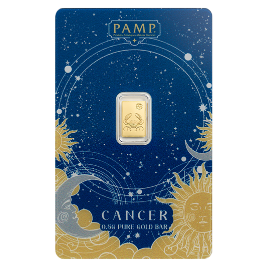 Buy 0.5 g Gold Zodiac Cancer Bar