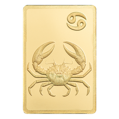 Buy 0.5 g Gold Zodiac Cancer Bar