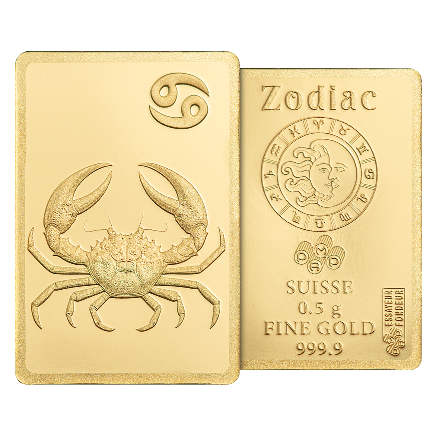 Buy 0.5 g Gold Zodiac Cancer Bar