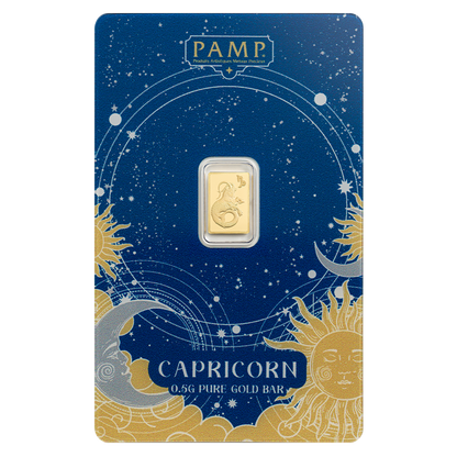 Buy 0.5 g Gold Zodiac Capricorn Bar