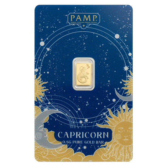 Buy 0.5 g Gold Zodiac Capricorn Bar