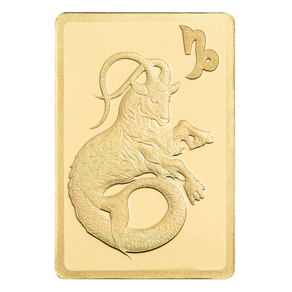 Buy 0.5 g Gold Zodiac Capricorn Bar