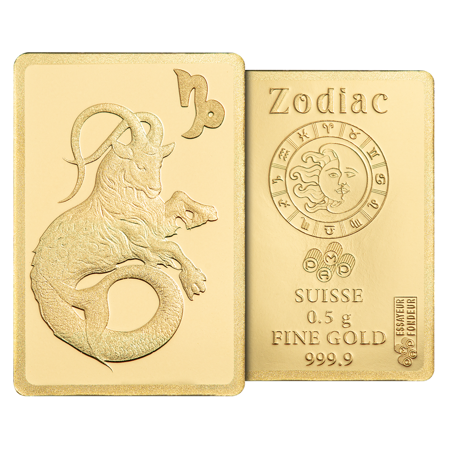 Buy 0.5 g Gold Zodiac Capricorn Bar