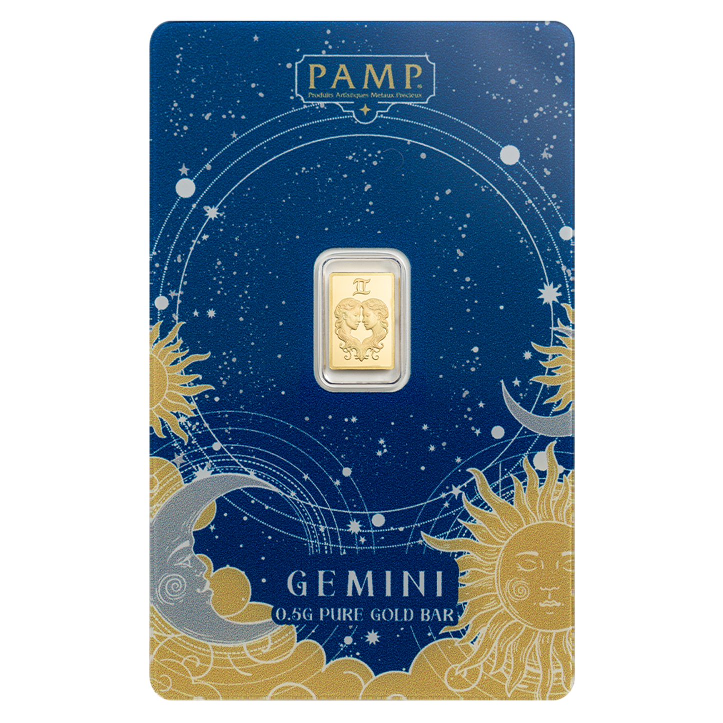 Buy 0.5 g Gold Zodiac Gemini Bar