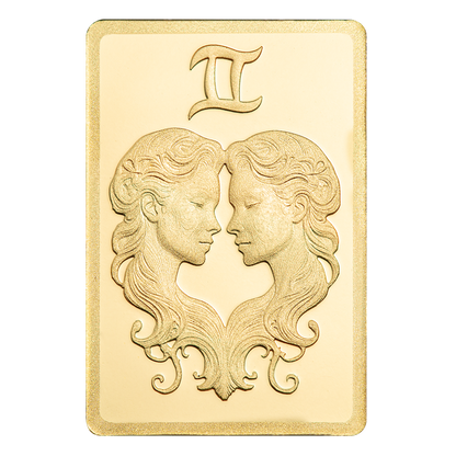 Buy 0.5 g Gold Zodiac Gemini Bar