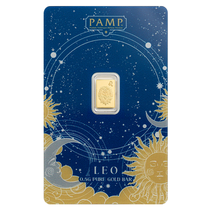 Buy 0.5 g Gold Zodiac Leo Bar