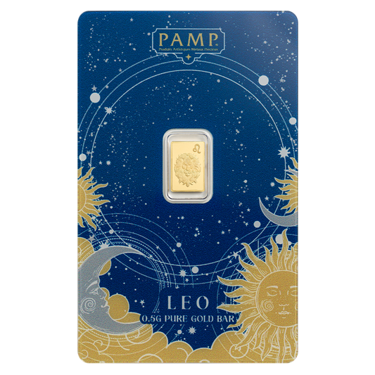 Buy 0.5 g Gold Zodiac Leo Bar