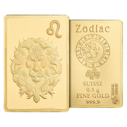 Buy 0.5 g Gold Zodiac Leo Bar