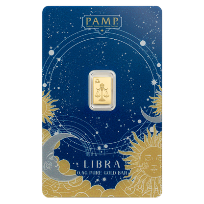 Buy 0.5 g Gold Zodiac Libra Bar