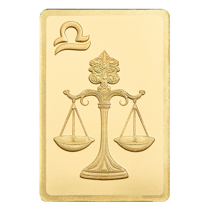 Buy 0.5 g Gold Zodiac Libra Bar