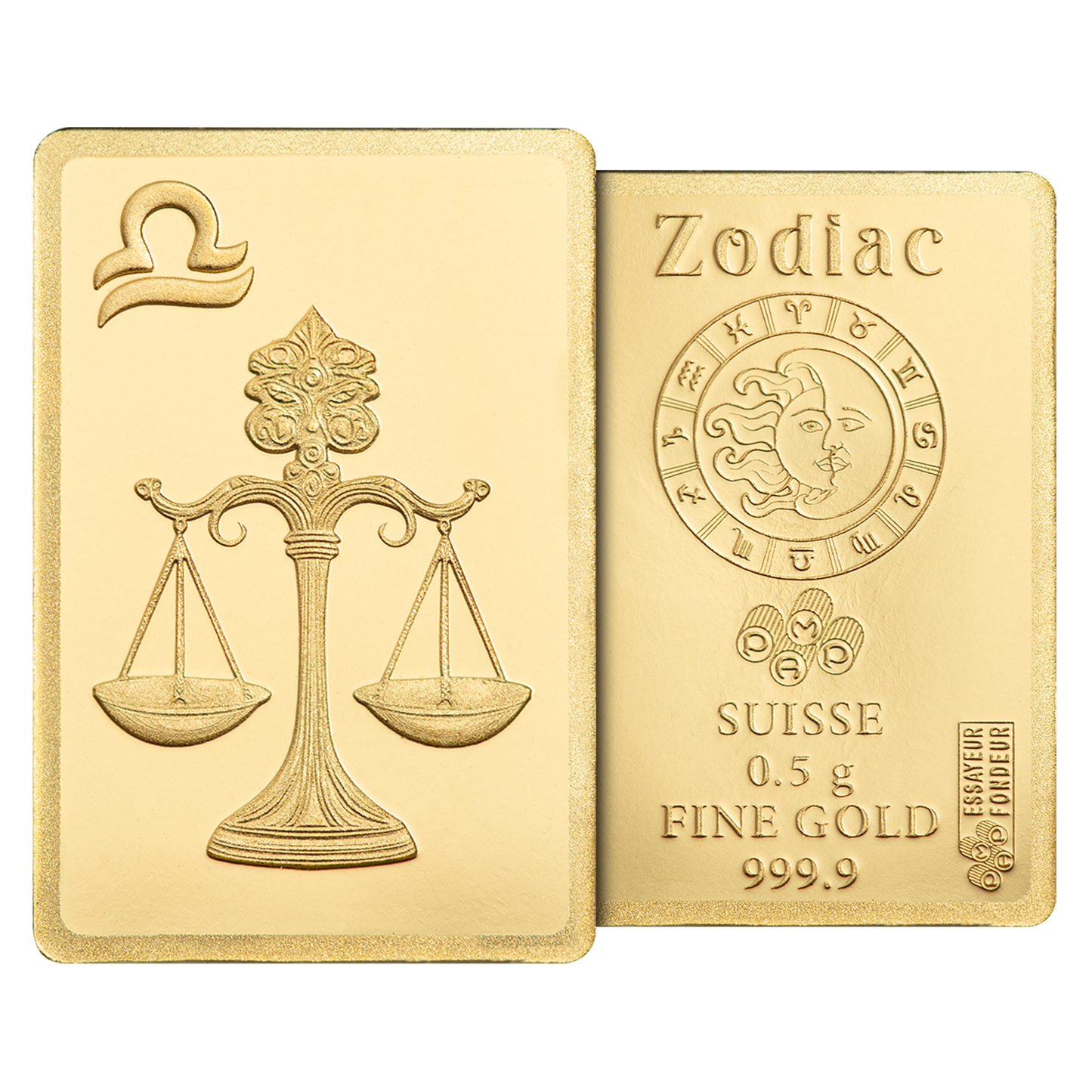 Buy 0.5 g Gold Zodiac Libra Bar