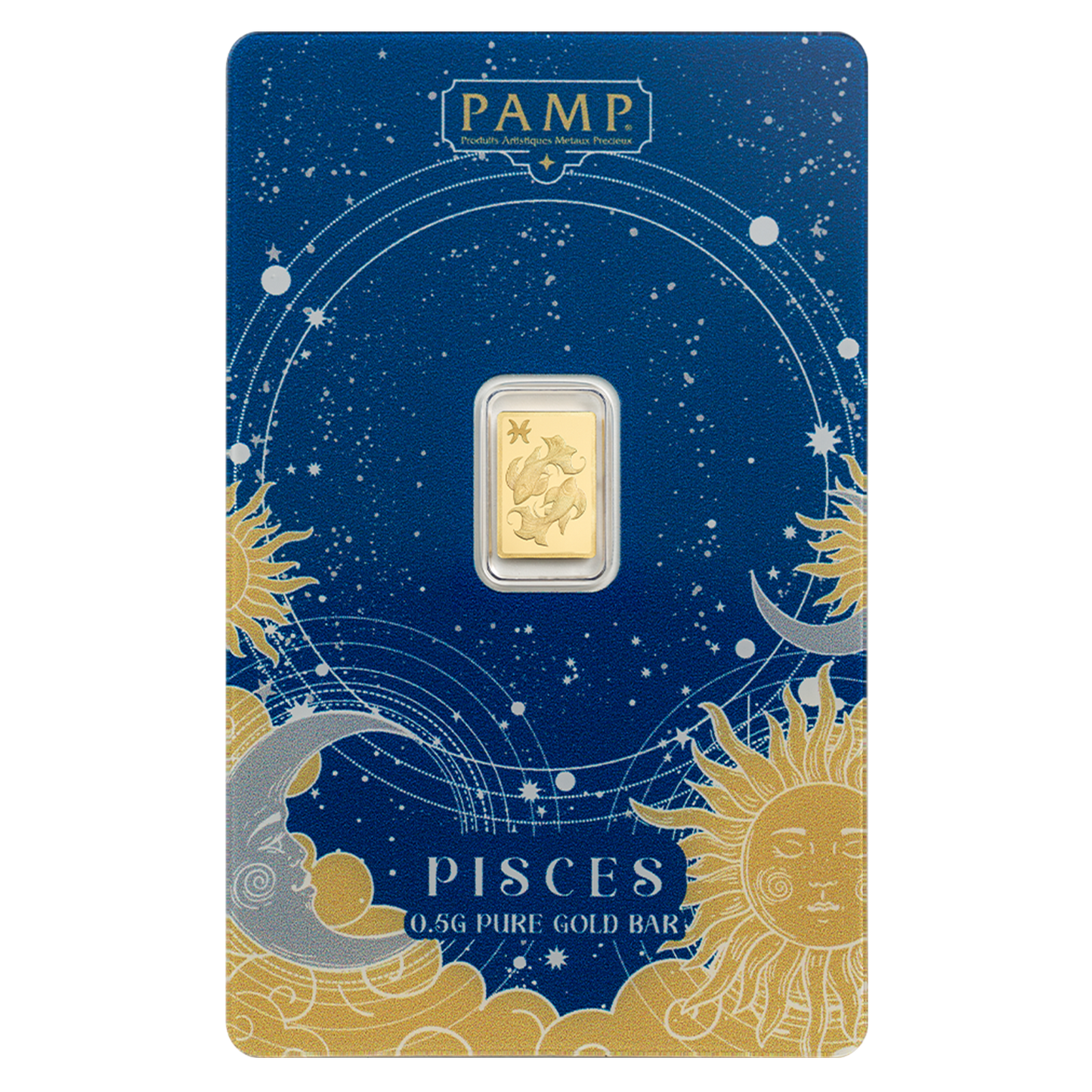 Buy 0.5 g Gold Zodiac Pisces Bar