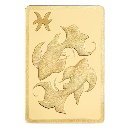 Buy 0.5 g Gold Zodiac Pisces Bar