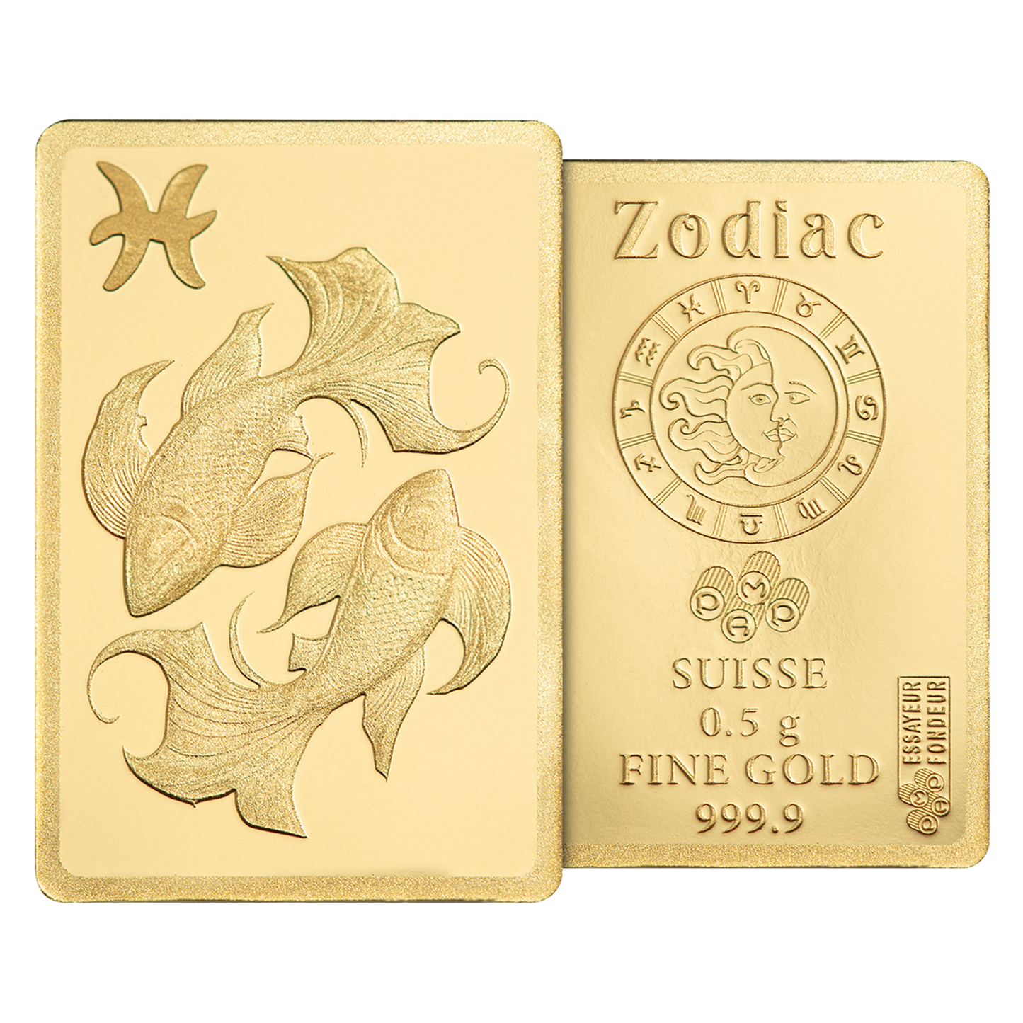 Buy 0.5 g Gold Zodiac Pisces Bar