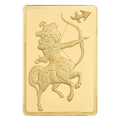 Buy 0.5 g Gold Zodiac Sagittarius Bar