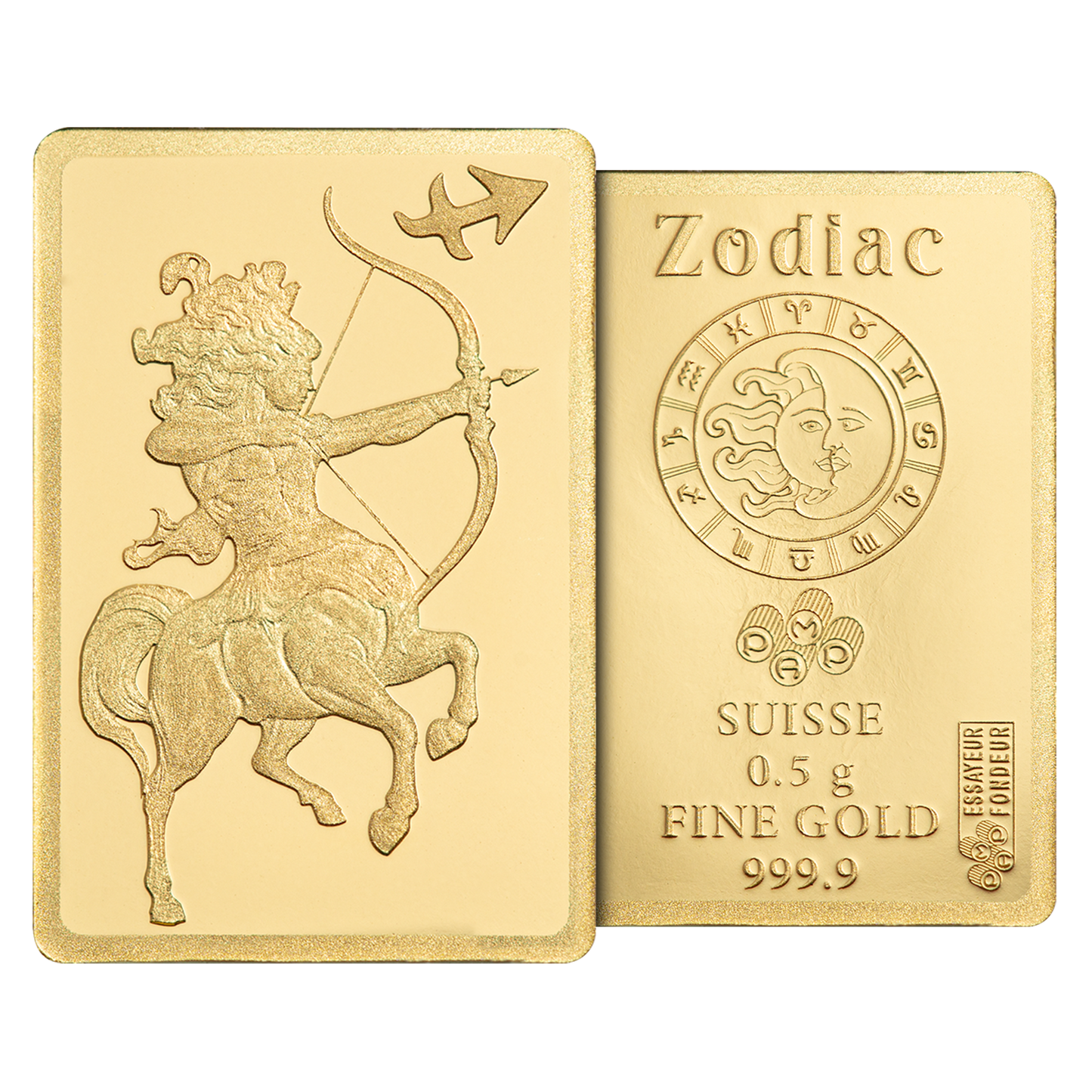 Buy 0.5 g Gold Zodiac Sagittarius Bar