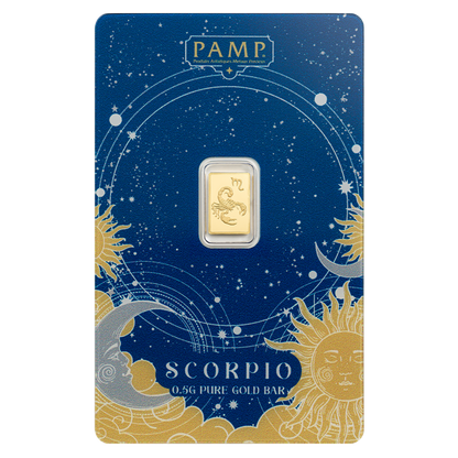 Buy 0.5 g Gold Zodiac Scorpio Bar
