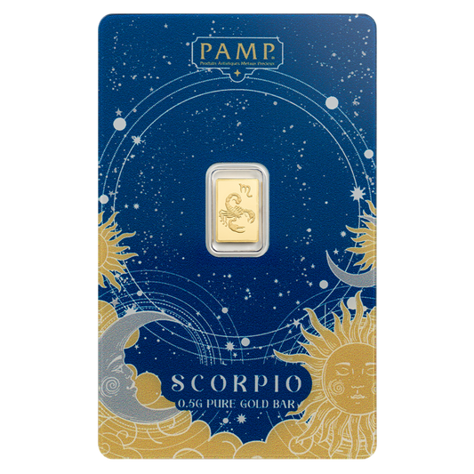 Buy 0.5 g Gold Zodiac Scorpio Bar