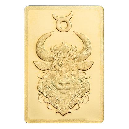 Buy 0.5 g Gold Zodiac Taurus Bar