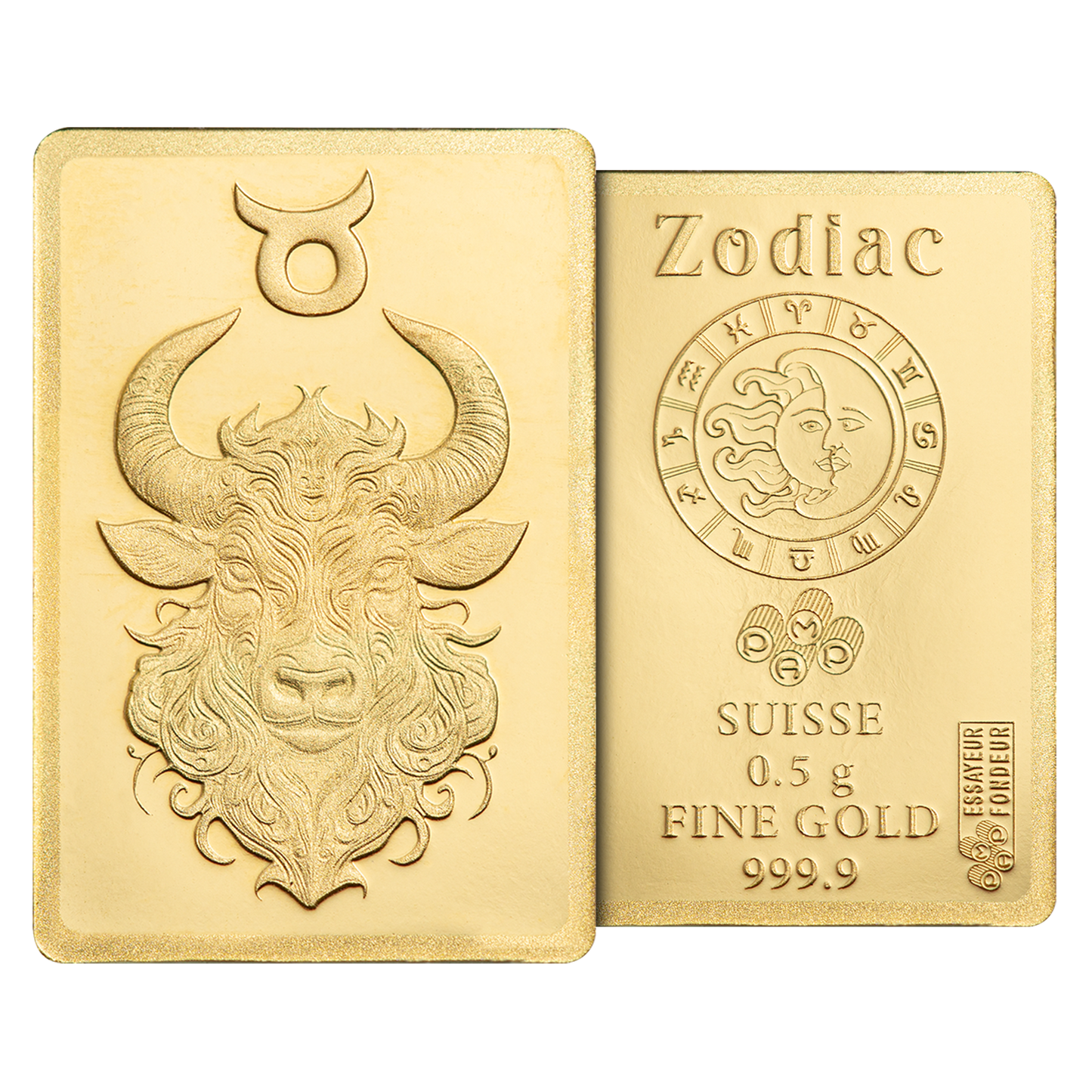 Buy 0.5 g Gold Zodiac Taurus Bar