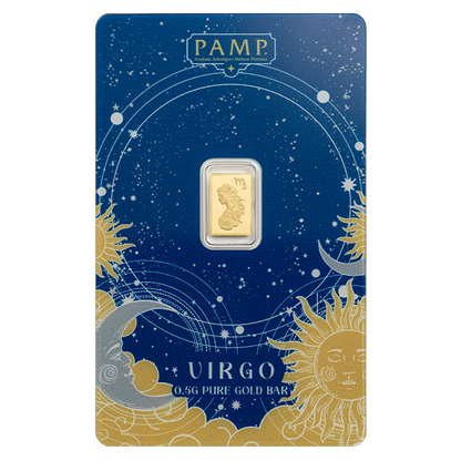 Buy 0.5 g Gold Zodiac Virgo Bar