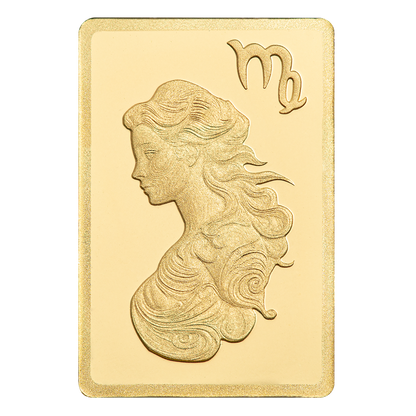 Buy 0.5 g Gold Zodiac Virgo Bar