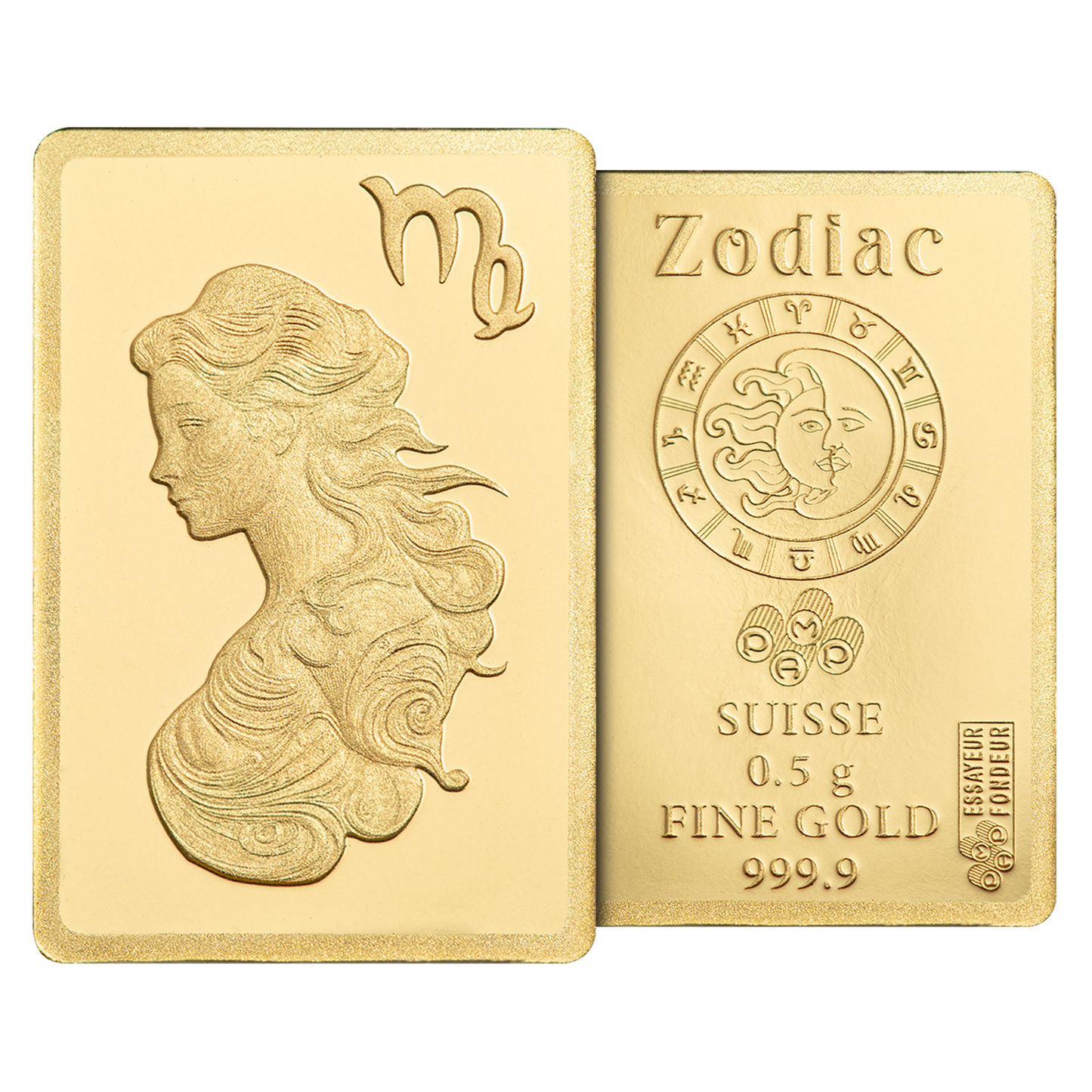 Buy 0.5 g Gold Zodiac Virgo Bar