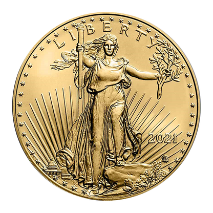 1/10 oz Gold Eagle Coins (new design - mid 2021 and later)