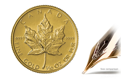 Buy 1/10 oz Canadian Gold Maple Leaf Coins
