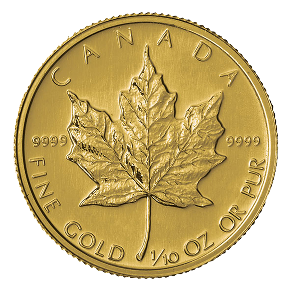 1/10 oz Canadian Gold Maple Leaf Coins