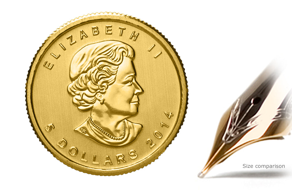 1/10 oz Canadian Gold Maple Leaf Coins