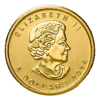 1/10 oz Canadian Gold Maple Leaf Coins
