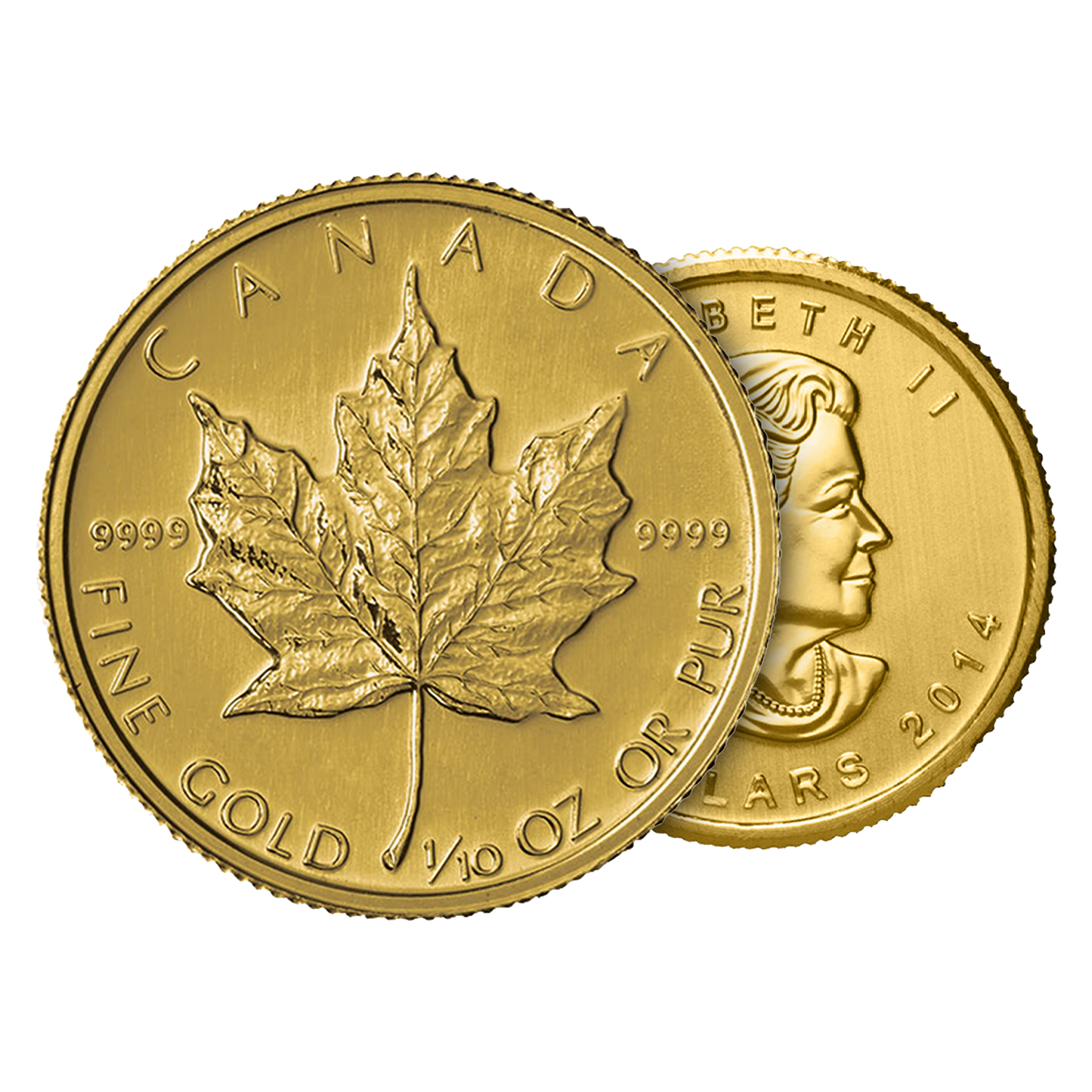 1/10 oz Canadian Gold Maple Leaf Coins
