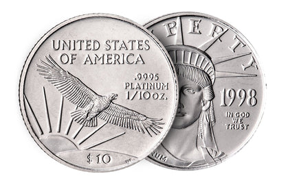 1/10 oz American Platinum Eagle Coins