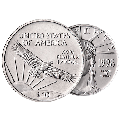 1/10 oz American Platinum Eagle Coins