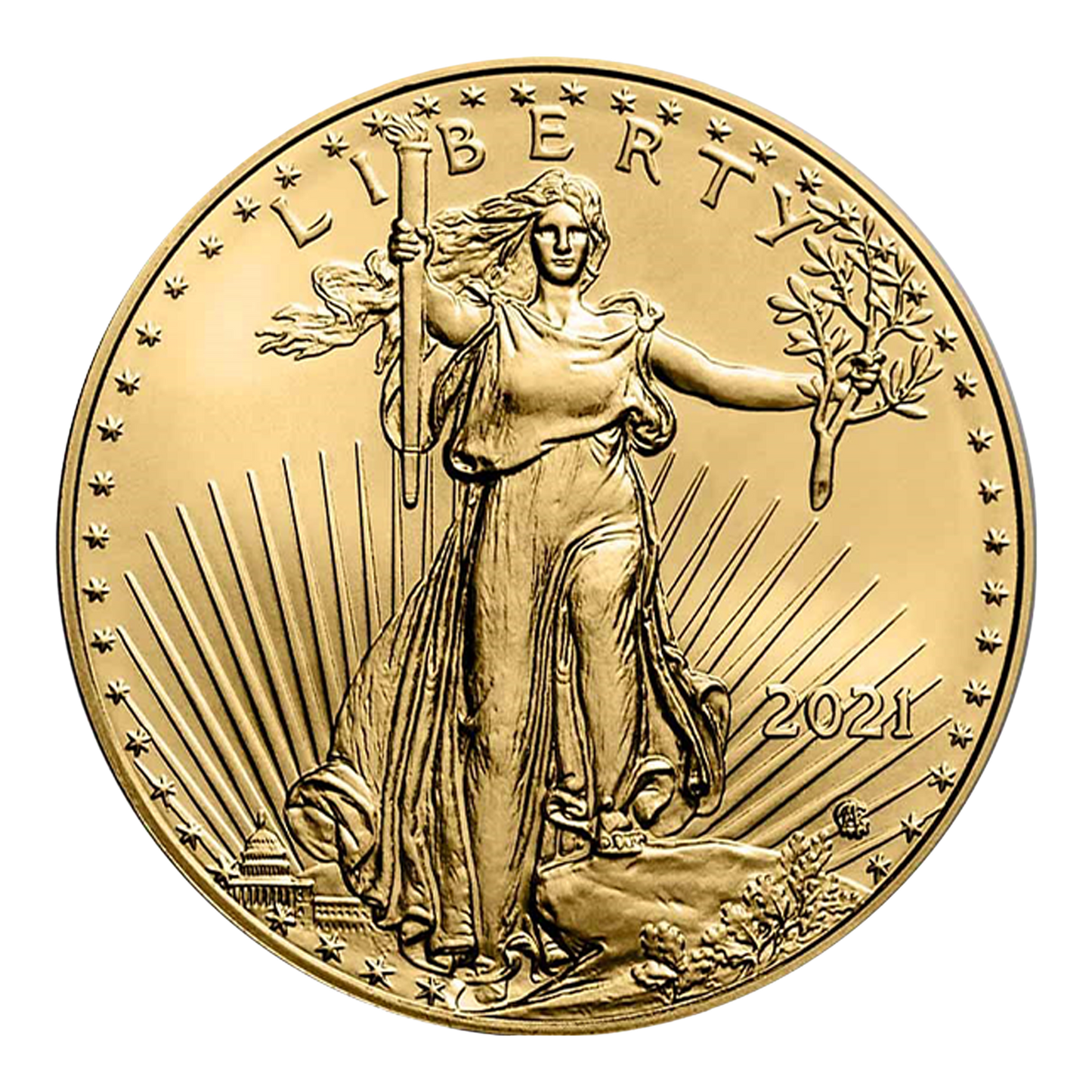 1/2 oz Gold Eagle Coins (new design - mid 2021 and later)