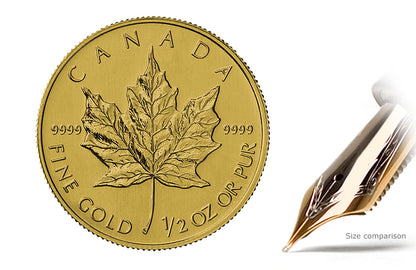 1/2 oz Gold Canadian Maple Leaf Coin