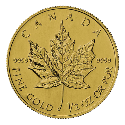1/2 oz Gold Canadian Maple Leaf Coin