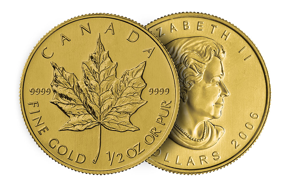 1/2 oz Gold Canadian Maple Leaf Coin