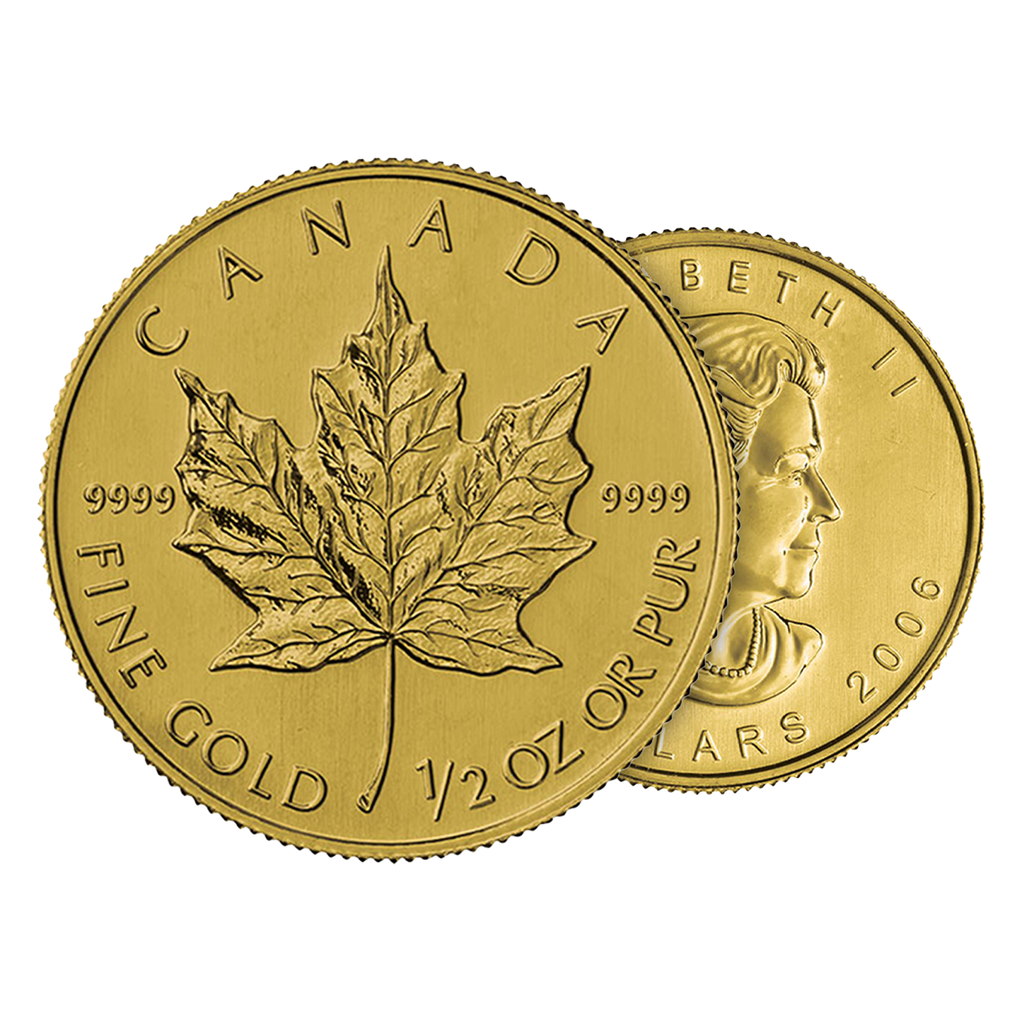1/2 oz Gold Canadian Maple Leaf Coin