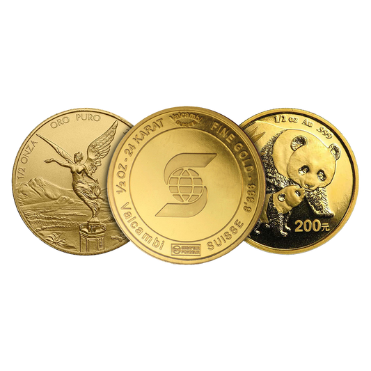 1/2 oz Gold Round or Coin .999+ (Any Mint, Random Year)